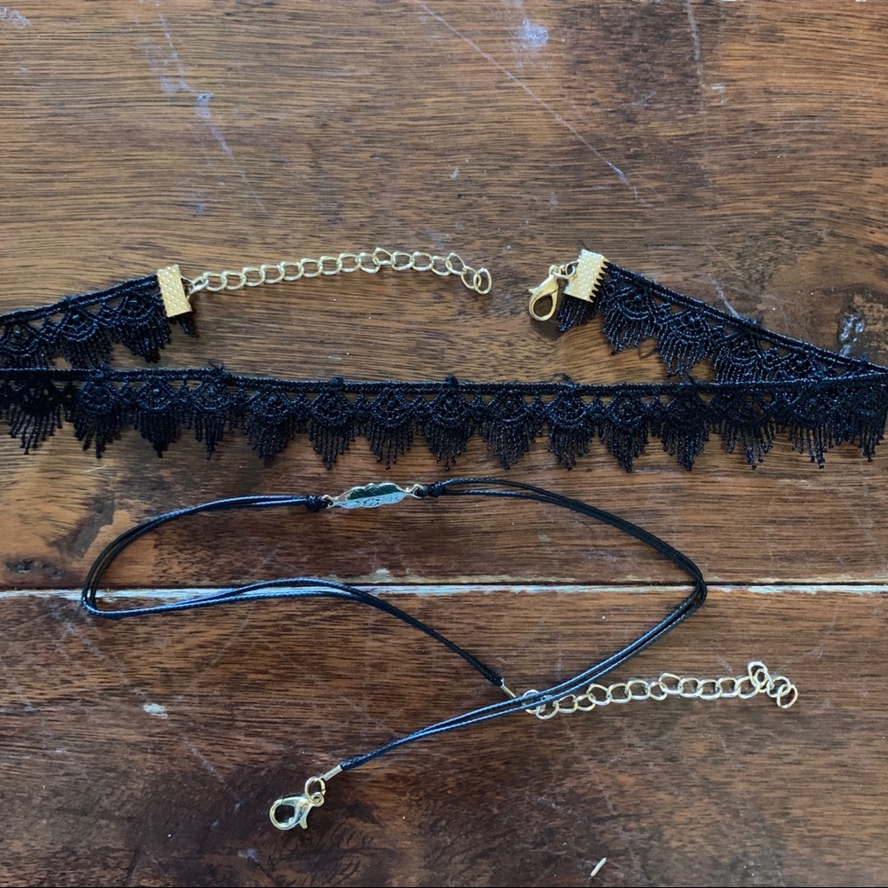 Black choker x2 (free add on)